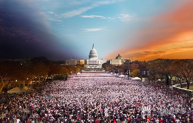 一张照片中的日与夜