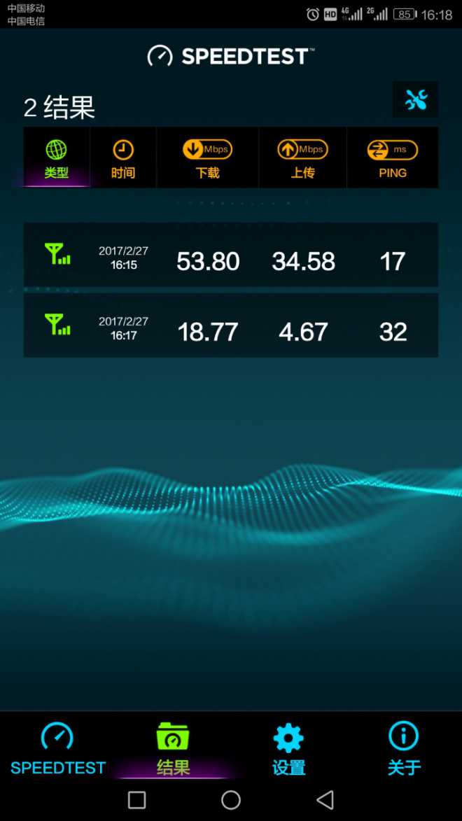 *~这电信4G比移动4G快的不是一点半点