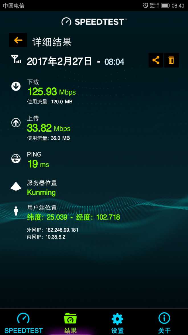 *~这电信4G比移动4G快的不是一点半点