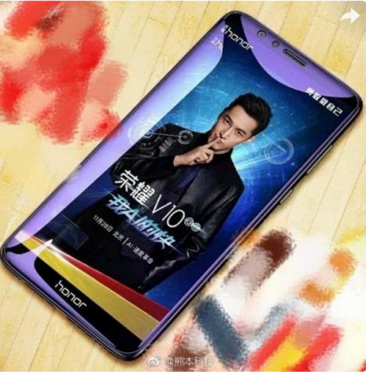 10真机爆照   如粉粉所期待,现将荣耀v10真机图片第一时间发布,一个字