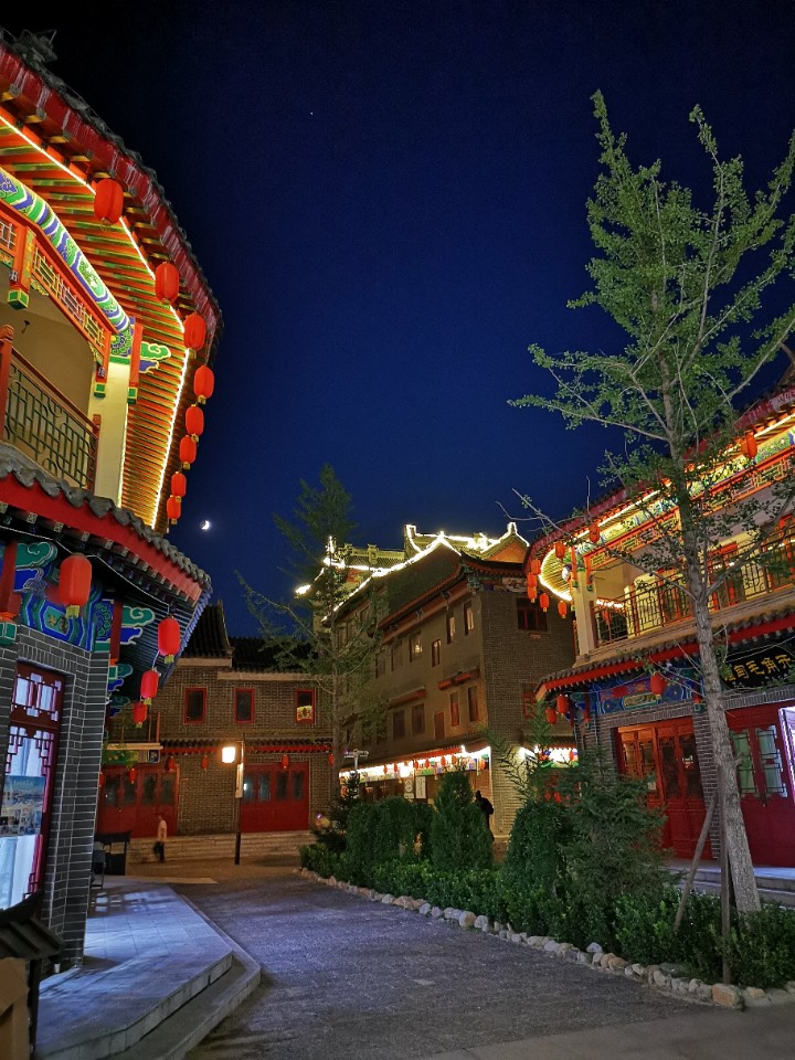 河北燕都古城夜景