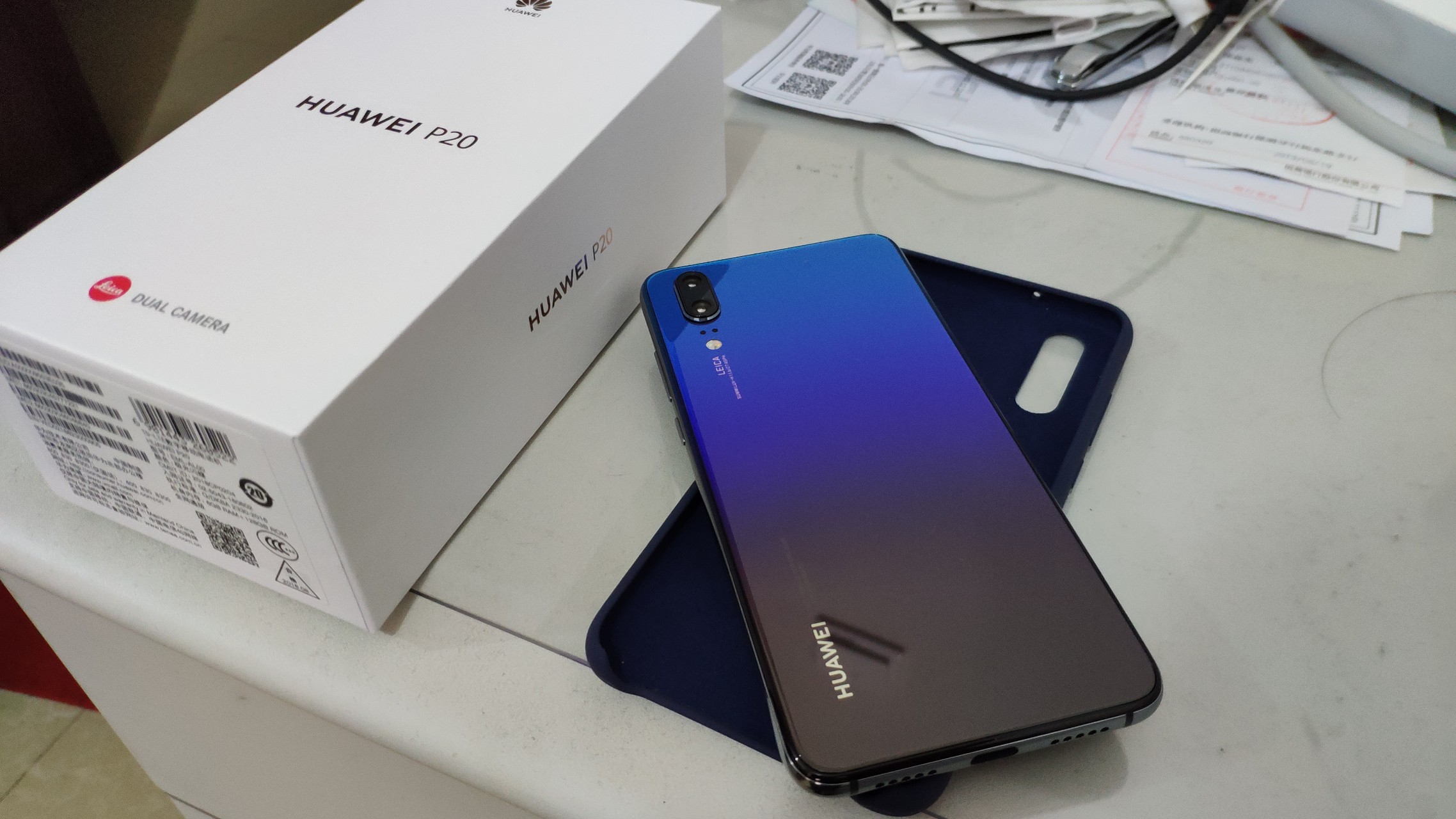 喜提华为p20极光闪蝶!