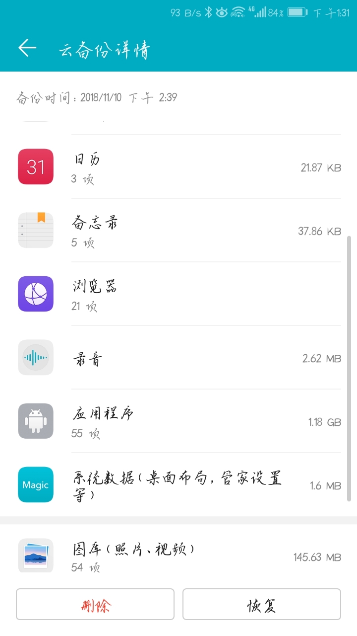 华为云空间都备份什么东西?