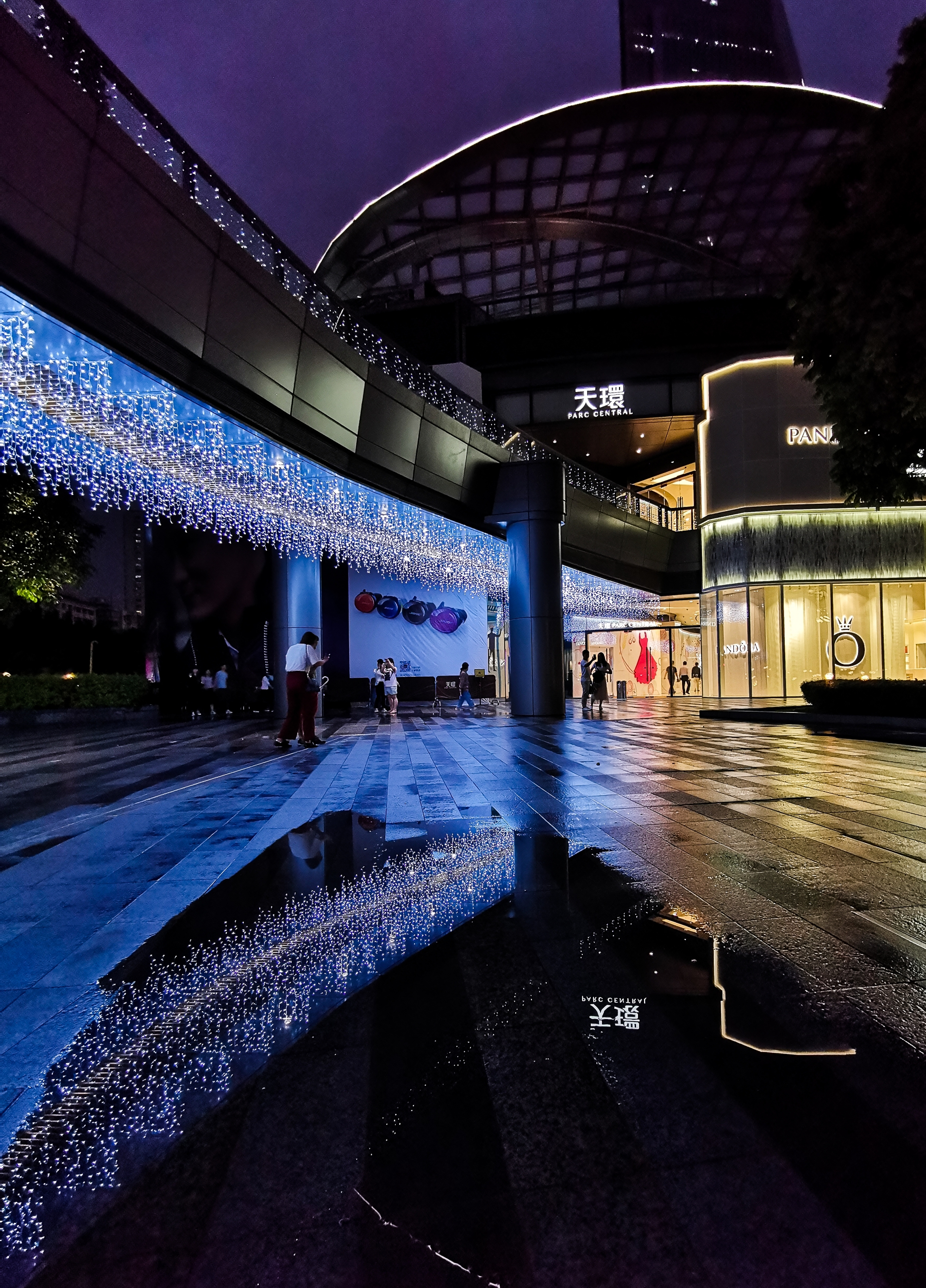 手持夜景--天环广场