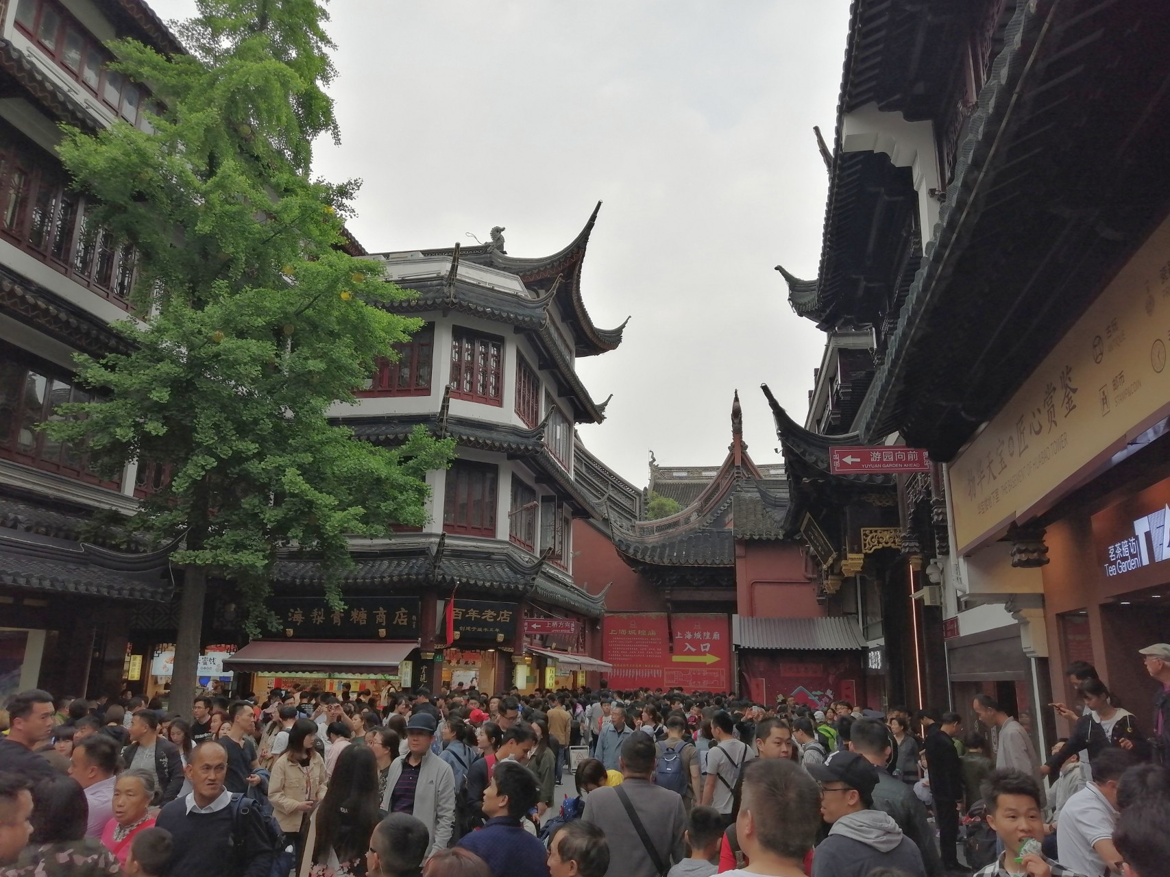 上海五一期间拍摄的旅游景点人气情况(豫园,外滩,七)